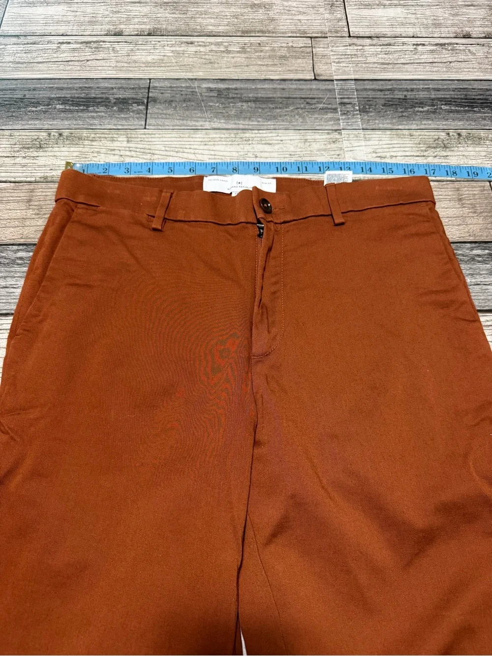 Banana Republic Slim Fit Traveler Chino Pants Men’s 33x34 Burnt Orange